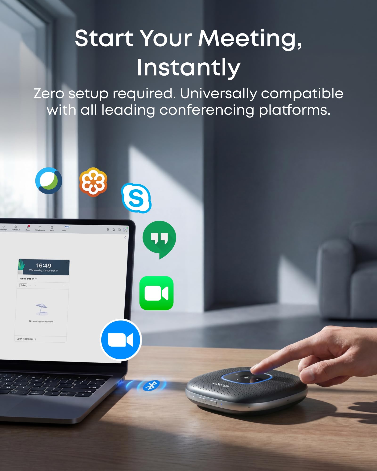 Amazon.com: Anker PowerConf Speakerphone, Zoom Certified